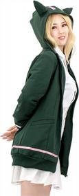 img 3 attached to DAZCOS US Size Adult Anime Chiaki Nanami Cosplay Hoodie Coat For Halloween