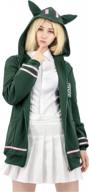 dazcos us size adult anime chiaki nanami cosplay hoodie coat for halloween logo