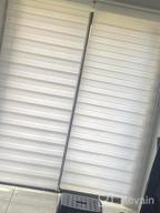 img 1 attached to LUCKUP Grey Zebra Dual Roller Blinds - Day And Night Window Shades With Easy Installation, 23.6" X 90 review by Troy Palmer