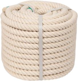 img 4 attached to Natural Twisted Macrame Hammock Decorating Exterior Accessories