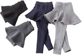 img 3 attached to Birbyrrly Winter Leggings Toddler 150 9 10Y Girls' Clothing : Leggings