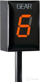 img 4 attached to Motorcycle Gear Indicator For Honda CBR CB500X CB400SF CB650F CB1300 CBR600RR CB1000R Cb650R VFR800 Motorbike LED Display Waterproof (Orange)