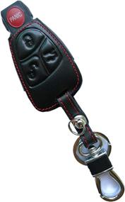 img 2 attached to 🔑 Rpkey Leather Key Fob Cover Case: Ultimate Protection for Mercedes-Benz Class A C E S ML CLK SLK C200 E320 350 CLS IYZ3312