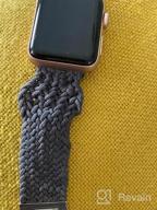 img 1 attached to 44Mm-49Mm Bandiction Stretchy Braided Solo Loop Bands Compatible With Apple Watch - Women & Men, Elastic Strap For All IWatch Series 8/7/6/5/4/3/2/1 review by David Merculief