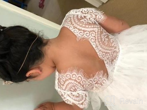 img 1 attached to 👗 NNJXD Backless Princess Wedding Dresses - Girls' Dresses for Special Occasions review by Alexandra Marie