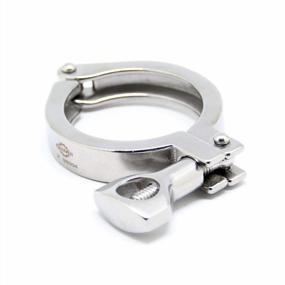 img 1 attached to High-Quality QiiMii Stainless Steel Sanitary Clamp With Silicone Gasket - 2 Inch, Single Pin Tri Clover Design