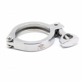 img 2 attached to High-Quality QiiMii Stainless Steel Sanitary Clamp With Silicone Gasket - 2 Inch, Single Pin Tri Clover Design