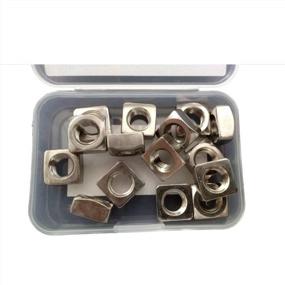 img 2 attached to M10X16X8Mm Square Machine Screw Nut 18-8 Stainless Steel (15 Pieces) - M10 Pitch 1.5Mm