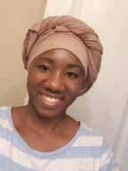 img 1 attached to Stylish And Comfortable Head Wraps For Women Of Color: Harewom'S 3-Piece Turban Headwrap Set review by Norlan Pippinmd
