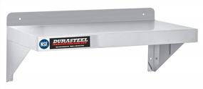 img 3 attached to DuraSteel Stainless Steel Wall Shelf - 24" Wide X 12" Deep Commercial Grade - NSF Certified - Industrial Appliance Equipment (Restaurant, Bar, Home, Kitchen, Laundry, Garage And Utility Room)