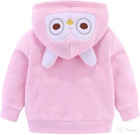 img 3 attached to 👦 Cute Little Boy Fleece Jacket with Hood - Mud Kingdom