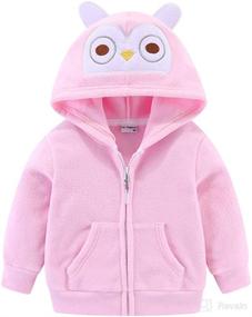 img 4 attached to 👦 Cute Little Boy Fleece Jacket with Hood - Mud Kingdom