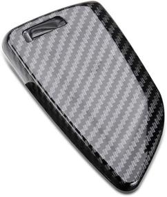 img 3 attached to 🔑 DOHON Carbon Fiber BMW Key Fob Cover - 4 Button Keyless Entry Remote Case Holder, Glossy Black