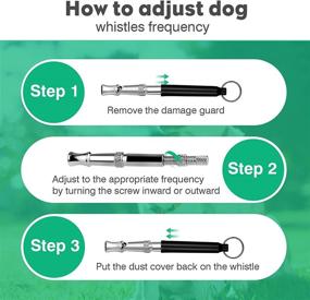 img 1 attached to 🐶 Mizzkly 2-Packs Dog Whistle to Silence Barking & Prompt Dog Recall - Adjustable Ultrasonic Professional Training Whistle for Deaf Dogs - Includes Lanyard