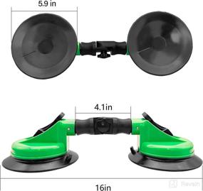 img 2 attached to 🔵 Pachletool Glass Suction Cups: Heavy Duty Lifters with Adjustable Handle for Windshield Removal/Moving Glass - 2 Pack