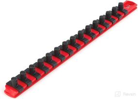 img 3 attached to 🔧 TEKTON 3/8 Inch Drive x 13 Inch Socket Rail with 15 Clips - Red (OSR12115)