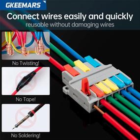 img 3 attached to 8-Pack GKEEMARS Lever Wire Connectors With Quick Splice Technology For 6 Outgoing Conductors - Cable Clamp Terminal Blocks