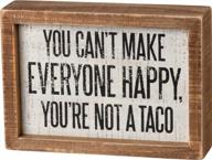 wooden not a taco inset sign 5x7 inches - primitives by kathy logo