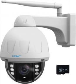 img 4 attached to Efficient Security Surveillance With LONNKY 5MP PTZ IP Camera: 5X Optical Zoom, Auto-Tracking, 2 Way Audio, Human Motion Detection, IP66 Waterproof, And Gift 64G SD Card.