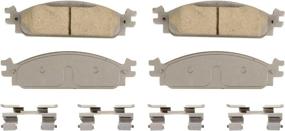 img 4 attached to 🔒 Wagner ThermoQuiet QC1376 Ceramic Disc Brake Pad Set: Ultimate Performance and Reliability