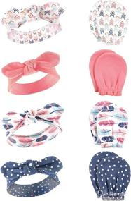 img 4 attached to 💇 Hudson Baby Headband Set of 6 for Hair Care and Style