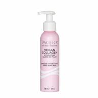 pacifica beauty, vegan collagen hydrating leave-in repair hair mask treatment, soften, restore shine, address split ends, for dry & damaged hair, add shine, moisture, sulfate & silicone free, vegan logo