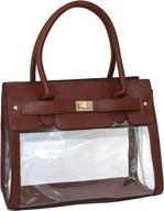 beach-ready clear transparent handbag: chic women's purse with wallet and shoulder straps логотип