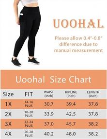 img 1 attached to Plus Size Women'S Active Leggings W/ Pocket, Tummy Control & High Waist - Yoga, Running & Workout Ready!