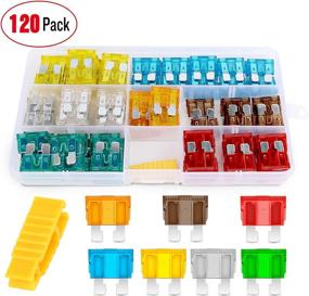 img 1 attached to 🔌 Nilight 50030R: 120 pcs Standard Blade Fuses Assorted Set - 5A/7.5A/10A/15A/20A/25A/30A - Includes 5 Pack 12AWG ATC/ATO Inline Fuse Holder - 2 Years Warranty