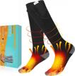 stay warm and cozy this winter with aibast rechargeable heated socks: perfect for hunting, skiing, and camping logo