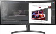 lg 34wl85c-b ultrawide curved monitor with 🌊 3440x1440p resolution, adjustable tilt and height, hd ips screen logo