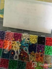 img 5 attached to Создайте яркие браслеты с многокрасочным набором из 4,600 разноцветных пони бисера от INSCRAFT.