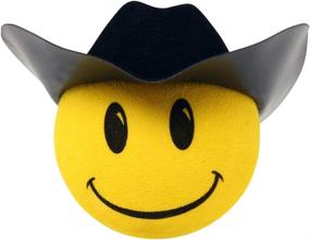 img 4 attached to 🤠 HappyBalls Cowboy Hat Car Antenna Topper/Mirror Dangler/Dashboard Buddy - Enhance Your Auto Accessories!