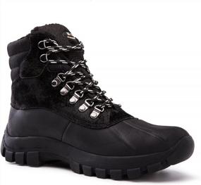 img 3 attached to Rugged And Durable: Kingshow Men'S 1705 Work Snow Boots For All-Day Comfort In Extreme Conditions