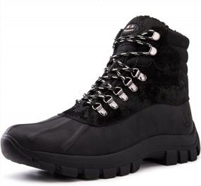 img 4 attached to Rugged And Durable: Kingshow Men'S 1705 Work Snow Boots For All-Day Comfort In Extreme Conditions