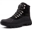 rugged and durable: kingshow men's 1705 work snow boots for all-day comfort in extreme conditions logo
