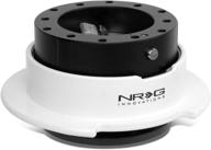 💫 nrg innovations srk-250bk-wt quick release kit - enhance your style with white ring and finger grooves логотип