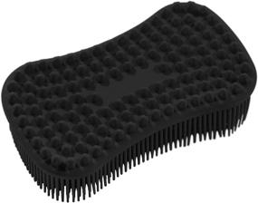 img 4 attached to 🖤 Versatile TOPHOME Silicone Non-Scratch Sponges: A Must-Have for Kitchen Cleaning, Kids Tableware, and Washing Hands - Now in Black!