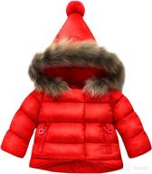 winter warmth: jojobaby baby boys girls hooded snowsuit with fur collar for windproof jacket outerwear logo