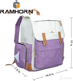 img 1 attached to RAMHORN Multifunction Backpack Capacity Organizer Diapering best in Diaper Bags