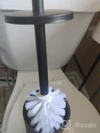 img 1 attached to Stylish And Durable Gricol Freestanding Toilet Brush Holder With 2 Brush Heads And Long 304 Stainless Steel Handle - Perfect For Bathroom Cleansing review by Becki Felix