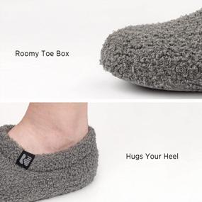 img 2 attached to RockDove Women'S Cozy Teddy Fleece Slippers - Perfect For Indoor Comfort