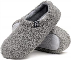 img 4 attached to RockDove Women'S Cozy Teddy Fleece Slippers - Perfect For Indoor Comfort