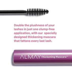 img 2 attached to 🖤 Almay Black Waterproof Mascara for Thickening Lashes