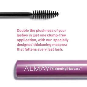 img 1 attached to 🖤 Almay Black Waterproof Mascara for Thickening Lashes