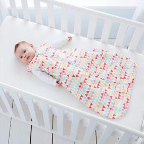 img 1 attached to Tommee Tippee Grobag Baby Cotton Sleeping Bag, Sleeping Sack - 1.0 Tog For 69-74 Degree F - Rouge Zig Zag - Medium Size, 6-18 Months, Rouge, 6-18 Months