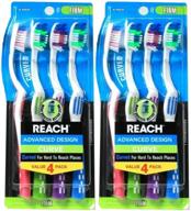 reach advanced design toothbrushes colors oral care logo