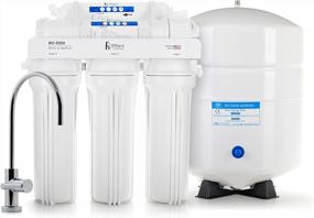 img 4 attached to 5 Stage 100 GPD Premium Reverse Osmosis System With Filters, Faucet & Tank