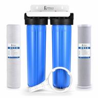 clean your water from sediment and chlorine with dual stage whole house filter system logo