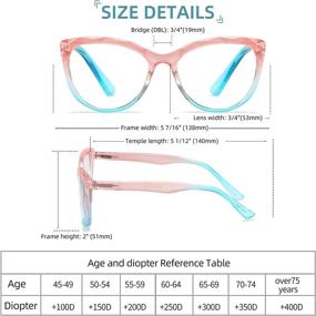 img 3 attached to Reading Glasses Blocking Computer Eyeglasses Vision Care : Reading Glasses